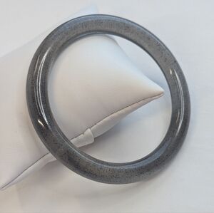 Handmade Smokey Glitter Bangle Bracelet- Small